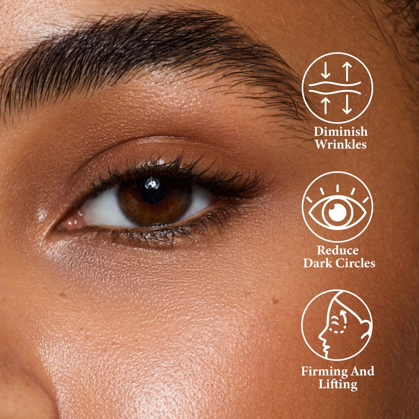 RAZUYEN Anti-Aging Caffeine Eye Cream with Metallic Applicator, Eyebag Remover, Under Eye Cream Skin Care Anti-Wrinkles, Fine Lines, Dark Circles, 0.6 OZ